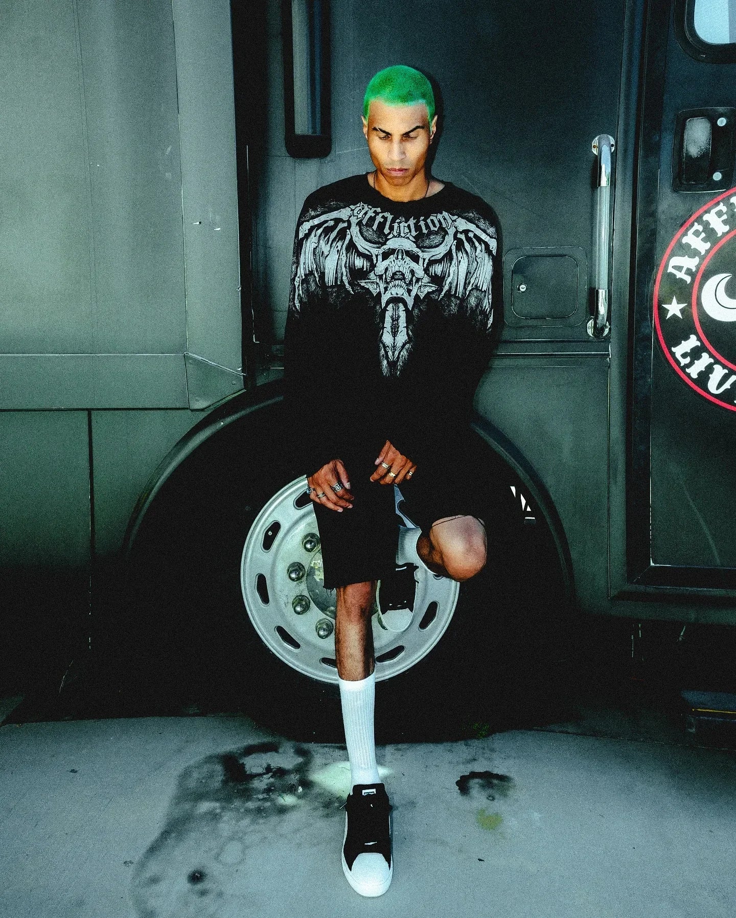 Hip Hop Gothic 90s Affliction New Cotton Tops
