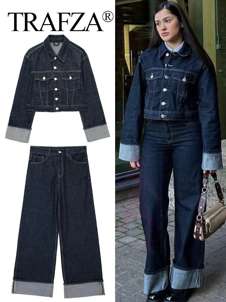 Women Vintage Denim High Street Outfits