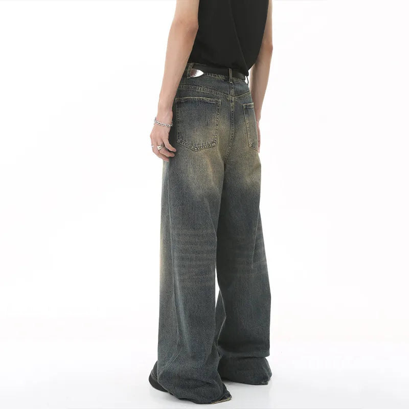 IEFB Summer Men's Pants Old Washed Male Jeans