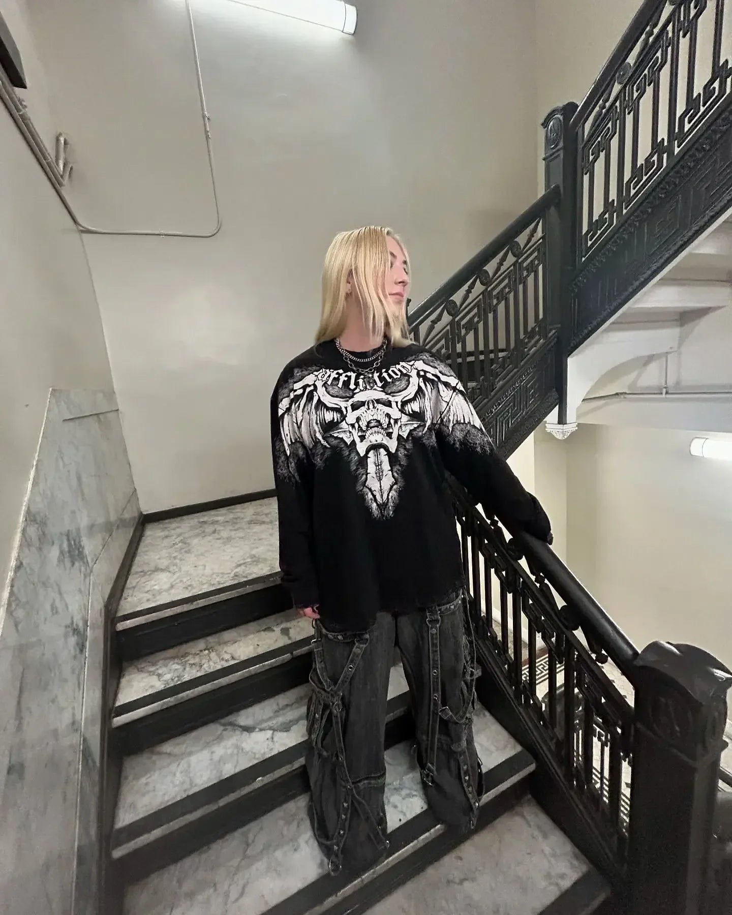 Hip Hop Gothic 90s Affliction New Cotton Tops