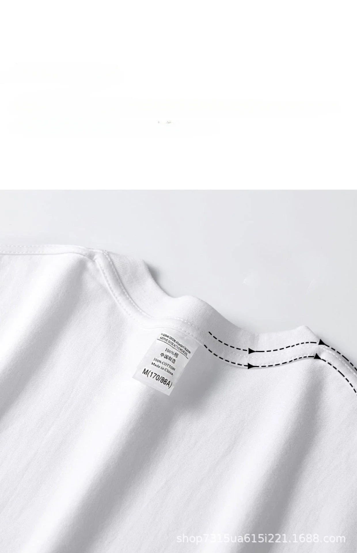 300gコットンTシャツ 厚手 夏用 ラウンドネック
