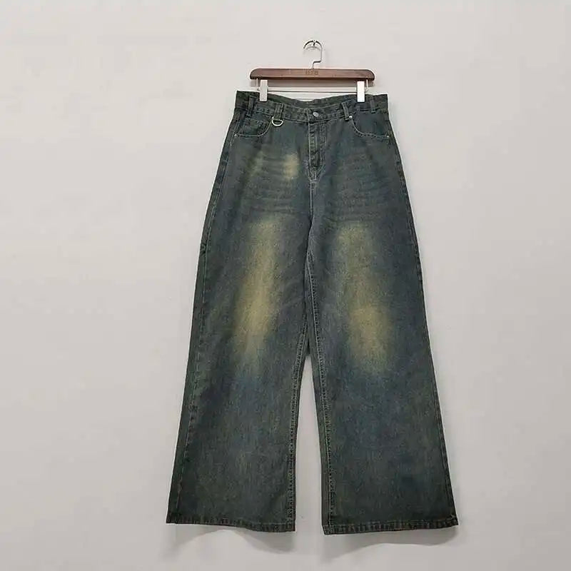 IEFB Summer Men's Pants Old Washed Male Jeans