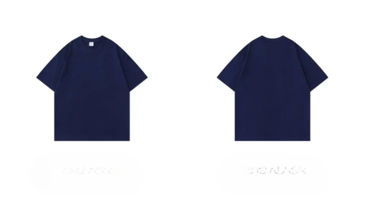 300gコットンTシャツ 厚手 夏用 ラウンドネック