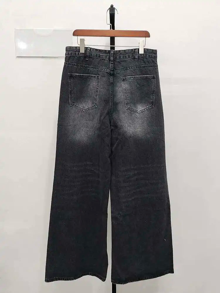 IEFB Summer Men's Pants Old Washed Male Jeans