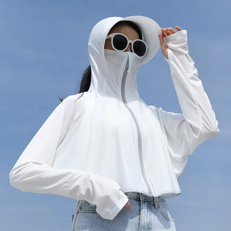 Thin Ice Silk UV Protection Hoodie
