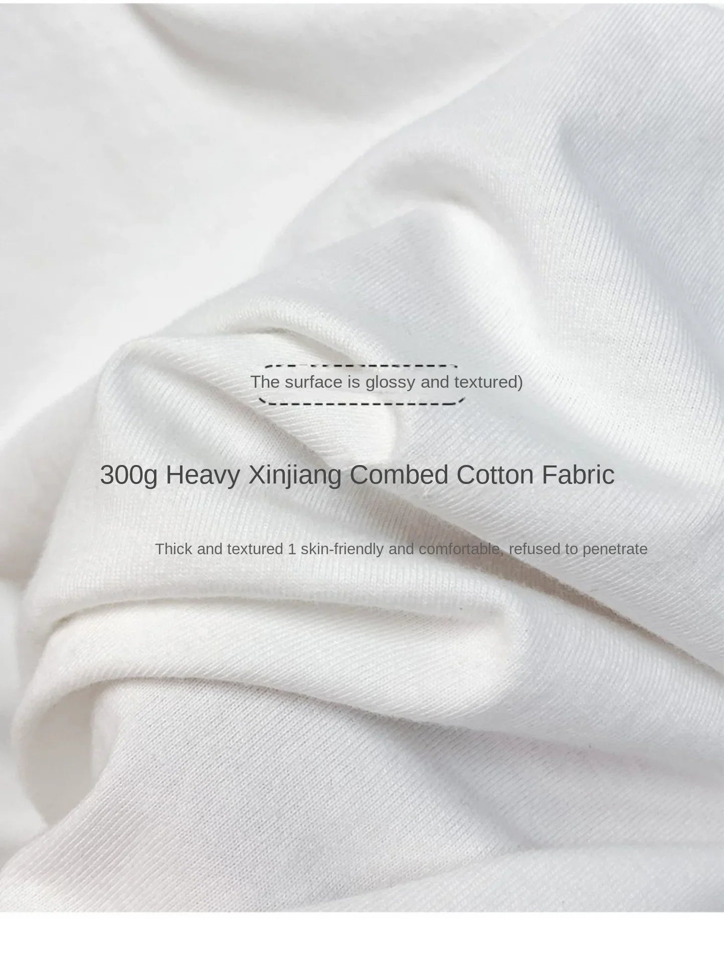 300gコットンTシャツ 厚手 夏用 ラウンドネック
