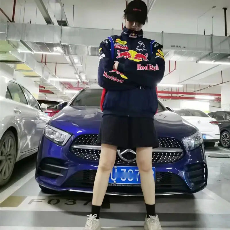 Red Bull Fleet Uniform Embroidery Padded Jacket