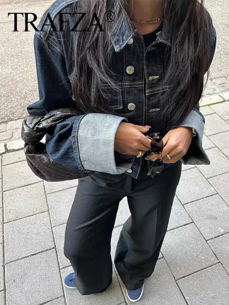 Women Vintage Denim High Street Outfits