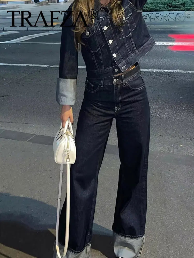 Women Vintage Denim High Street Outfits