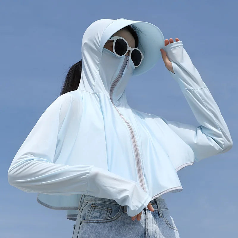 Thin Ice Silk UV Protection Hoodie