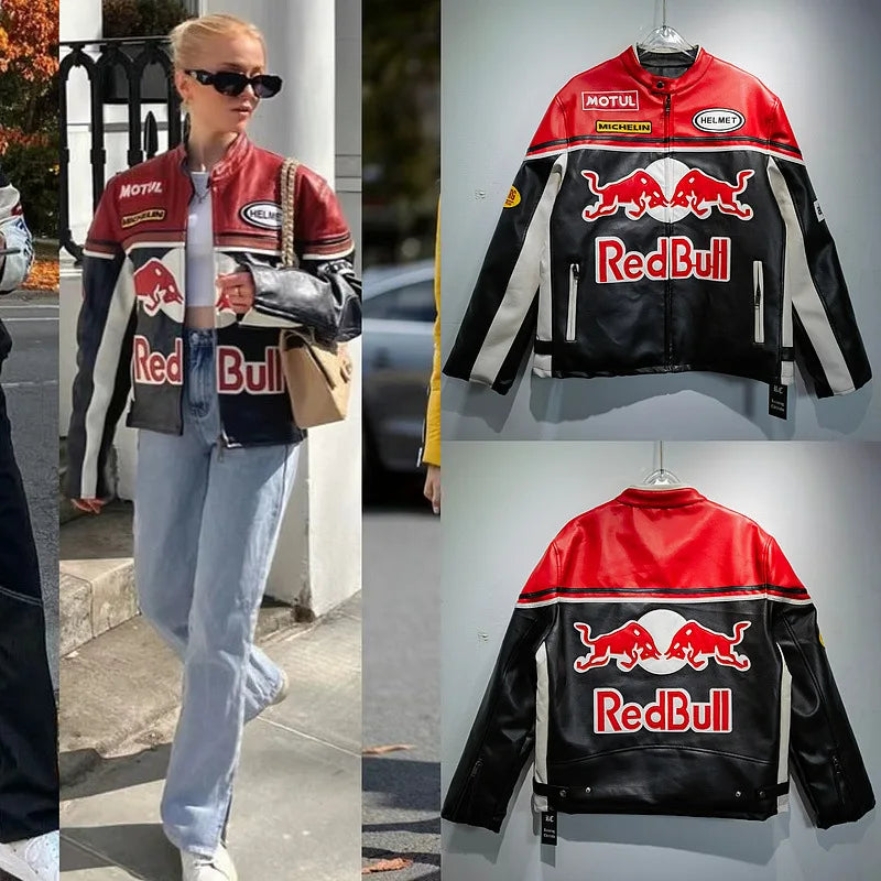Red Bull Fashion Leather Jacket