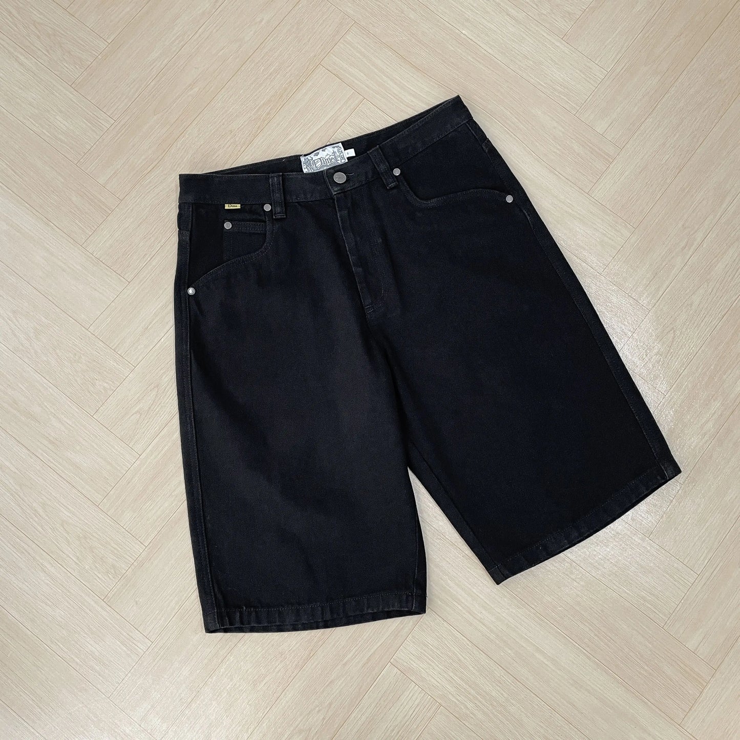 Embroidery Denim Simple Dime Pants