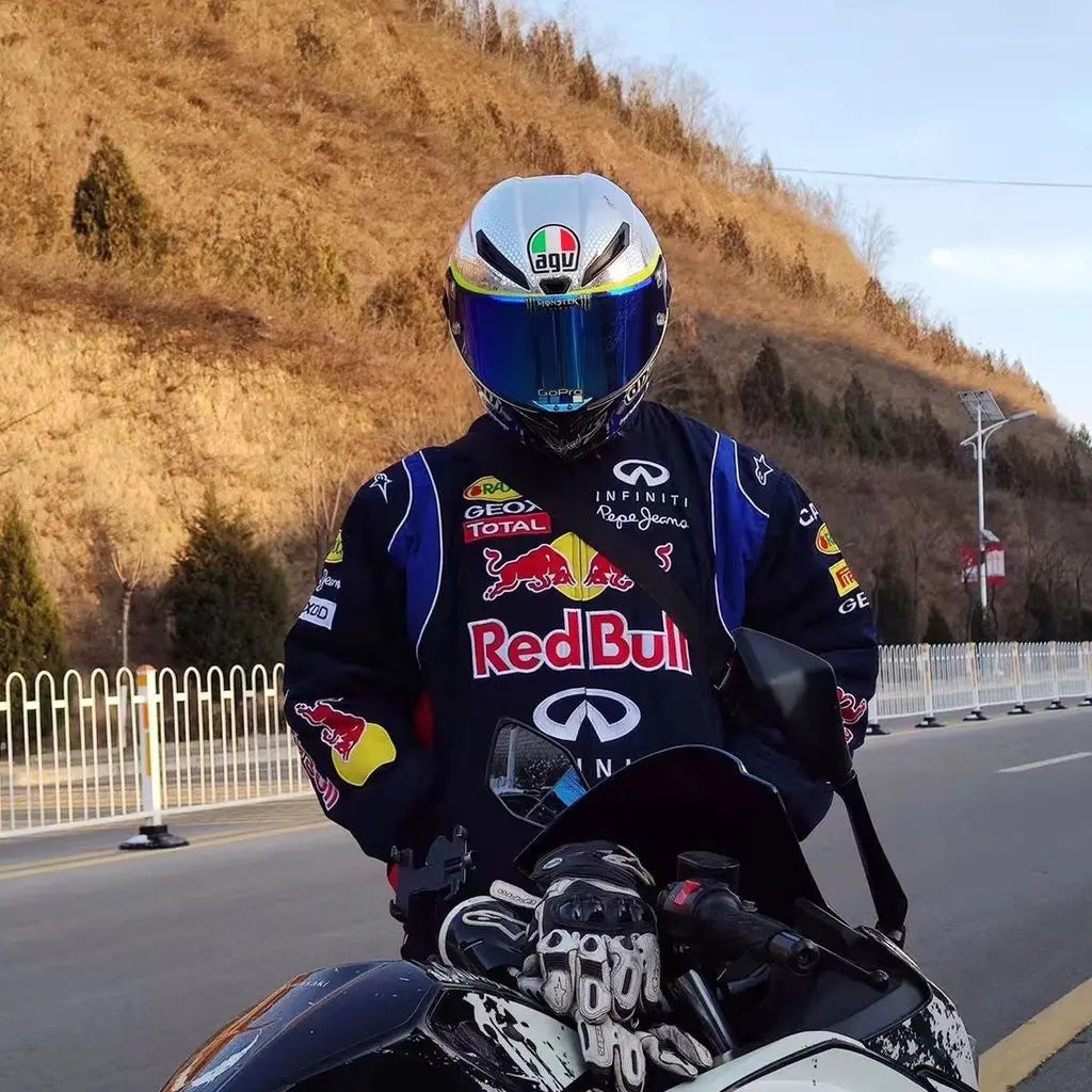 Red Bull Fleet Uniform Embroidery Padded Jacket