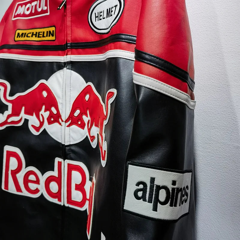 Red Bull Fashion Leather Jacket