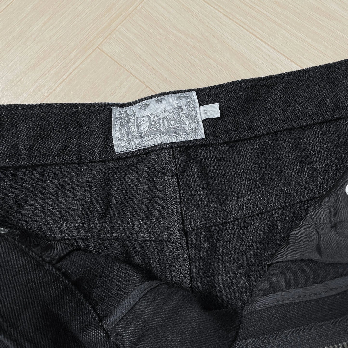 Embroidery Denim Simple Dime Pants