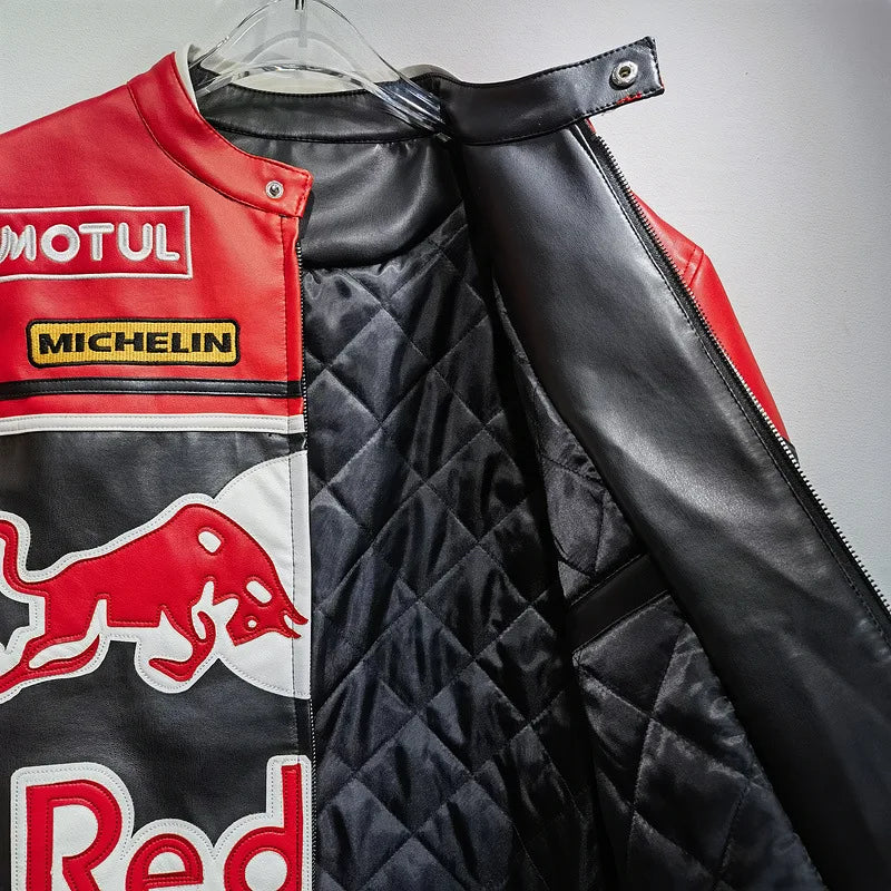 Red Bull Fashion Leather Jacket