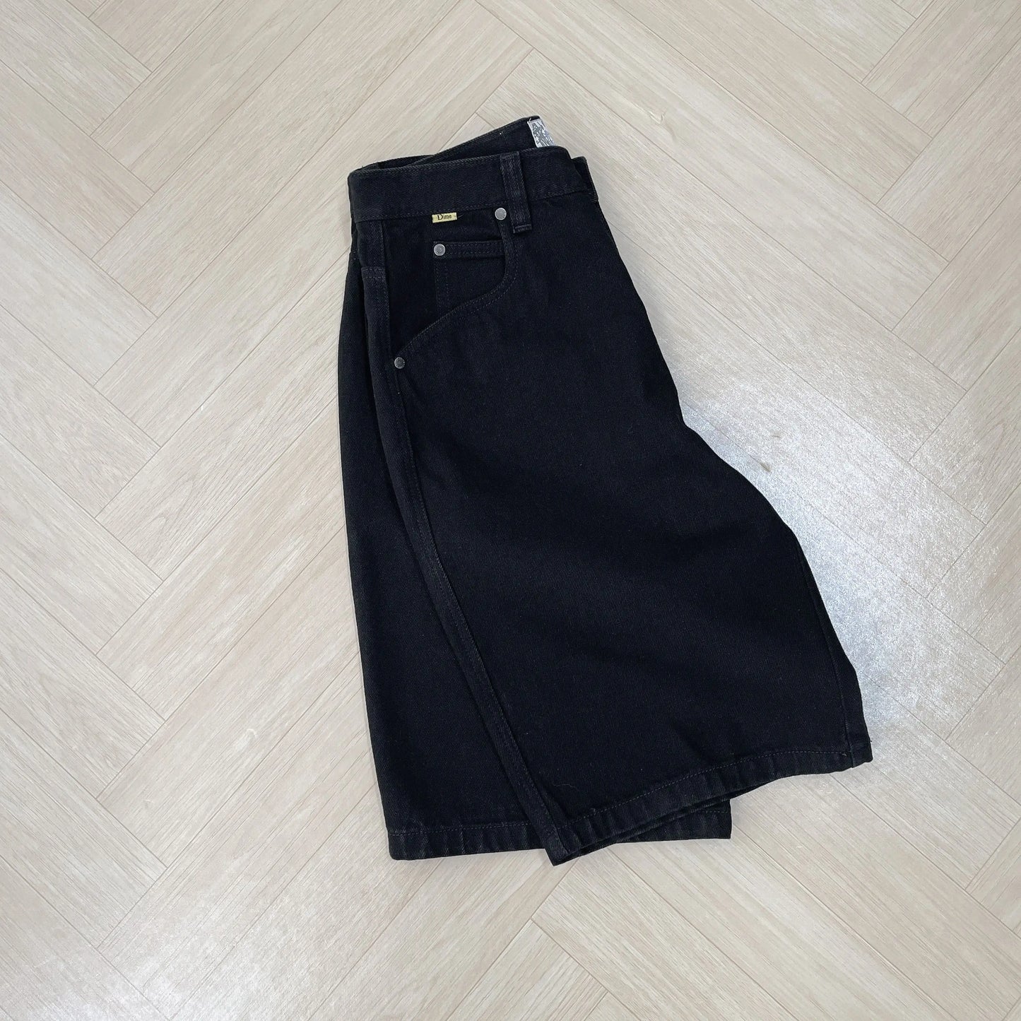 Embroidery Denim Simple Dime Pants